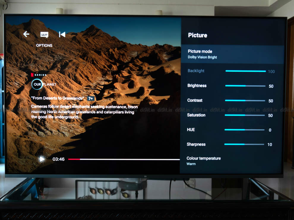 You can control more than just picture presets on the Mi QLED TV 4K 