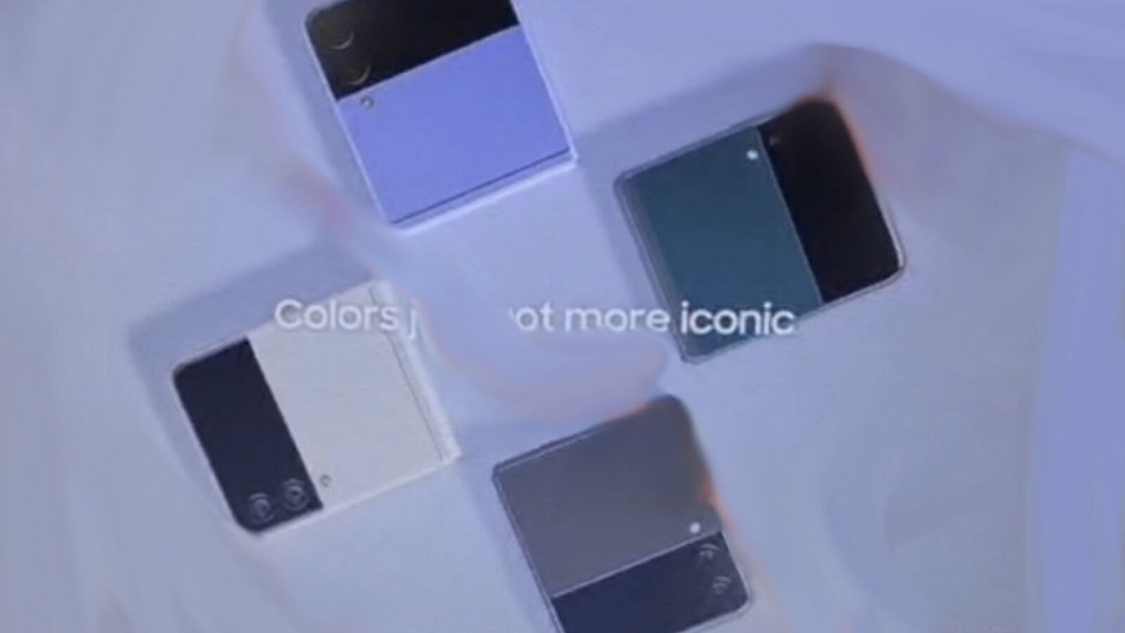 Galaxy Z Flip 3 colores de fuga |  Universo de hielo