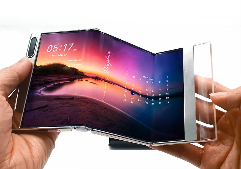 Samsung Display bi-fold OLED display concept