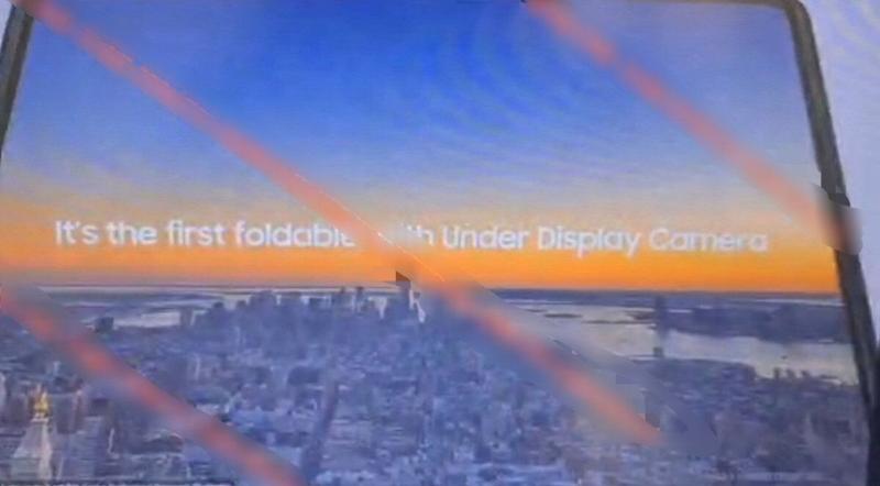 Galaxy Z Fold 3 under-display camera