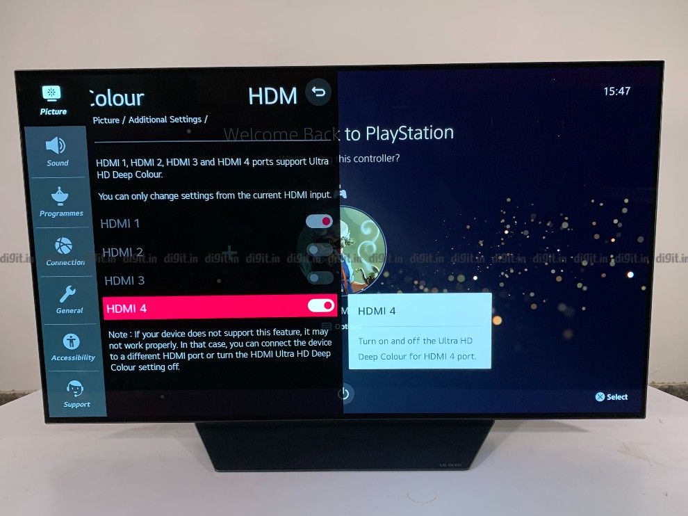 LG CX es compatible con HDMI Ultra HD Deep Color. 