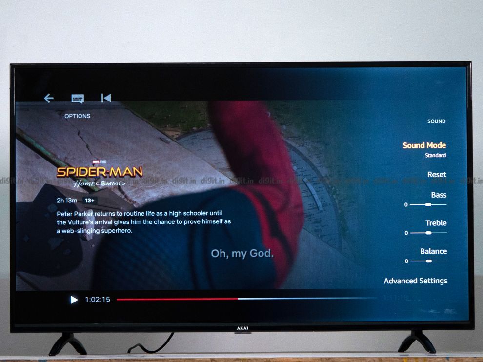 El Akai TV tiene un audio mediocre.