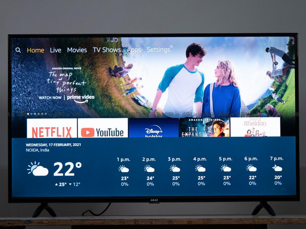 Alexa funciona muy bien en la edición Akai FHD Fire TV de 43 pulgadas. 