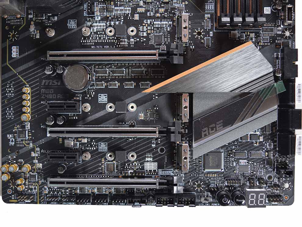 MSI MEG Z490 Ace Intel Comet Lake Motherboard Expansion slots