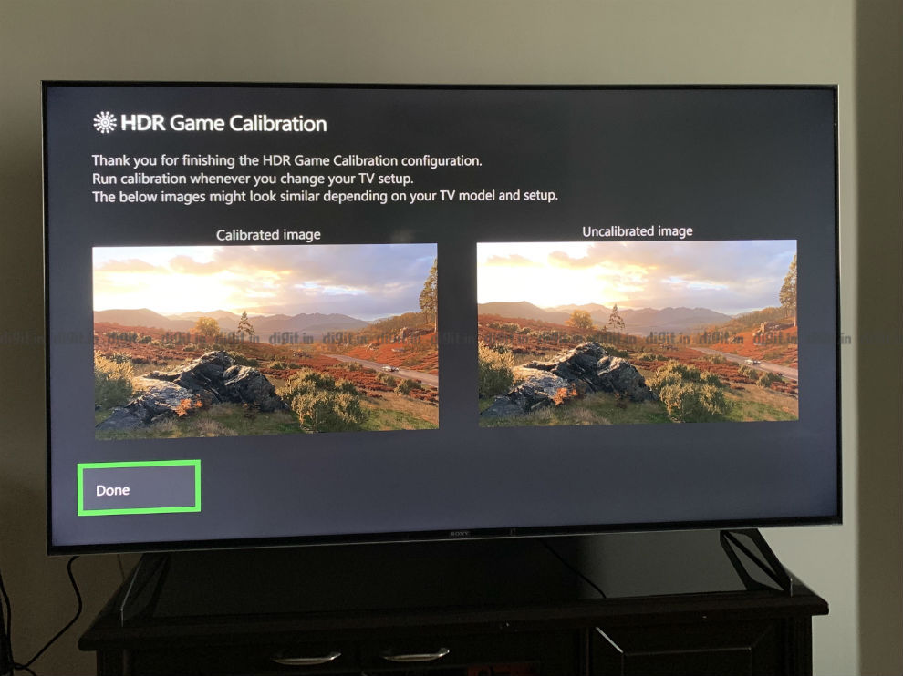 Calibración HDR en el Sony X90H usando Xbox One X.