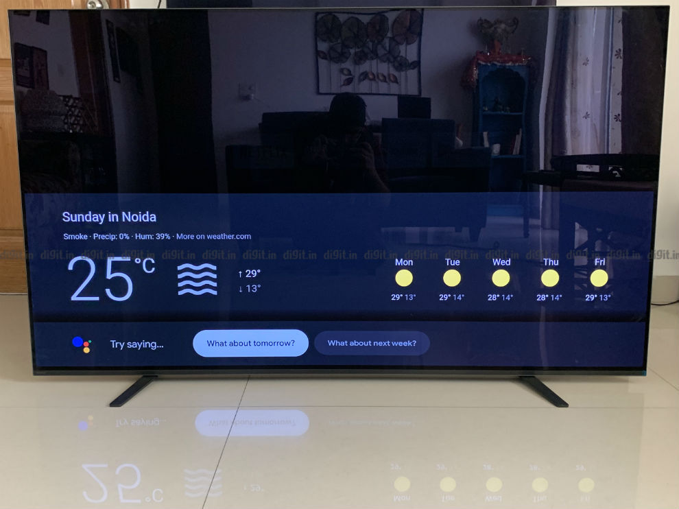 El Sony A8H viene con soporte para Google Assistant y Chromecast.