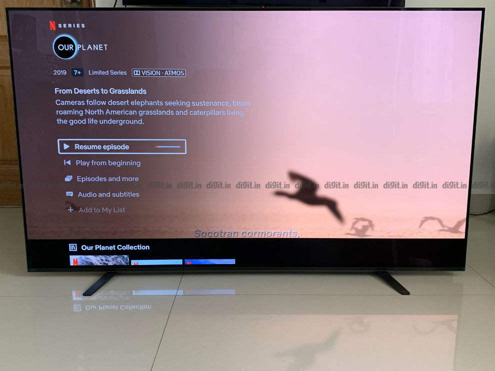 El Sony A8H puede reproducir Dolby Vision y Dolby Atmos ocntent