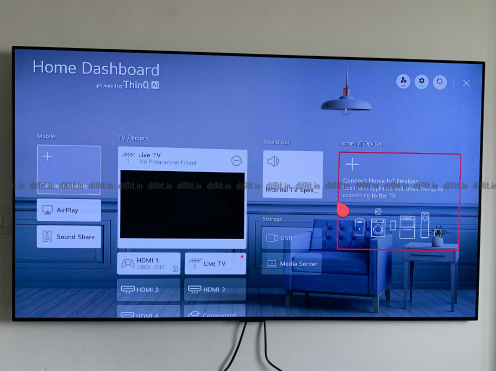 Puede controlar los dispositivos domésticos inteligentes con el LG GX.