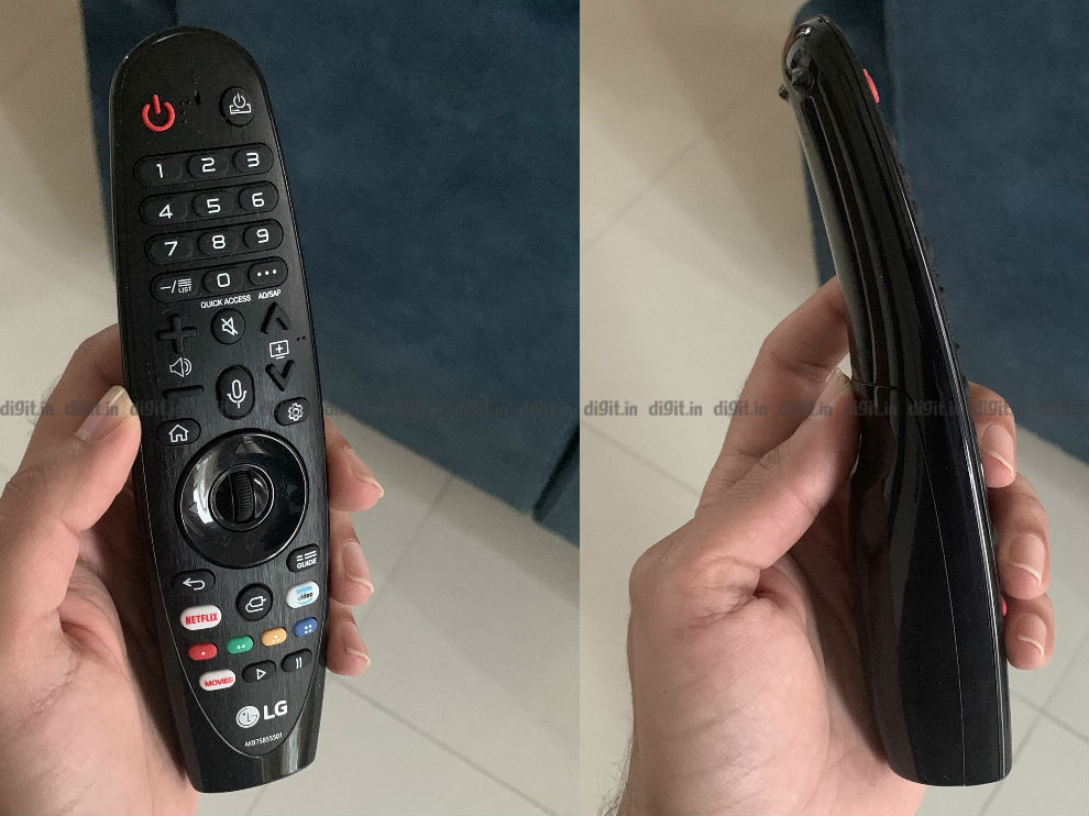 El LG GX tiene el mismo control remoto que el LG C9 del año pasado.