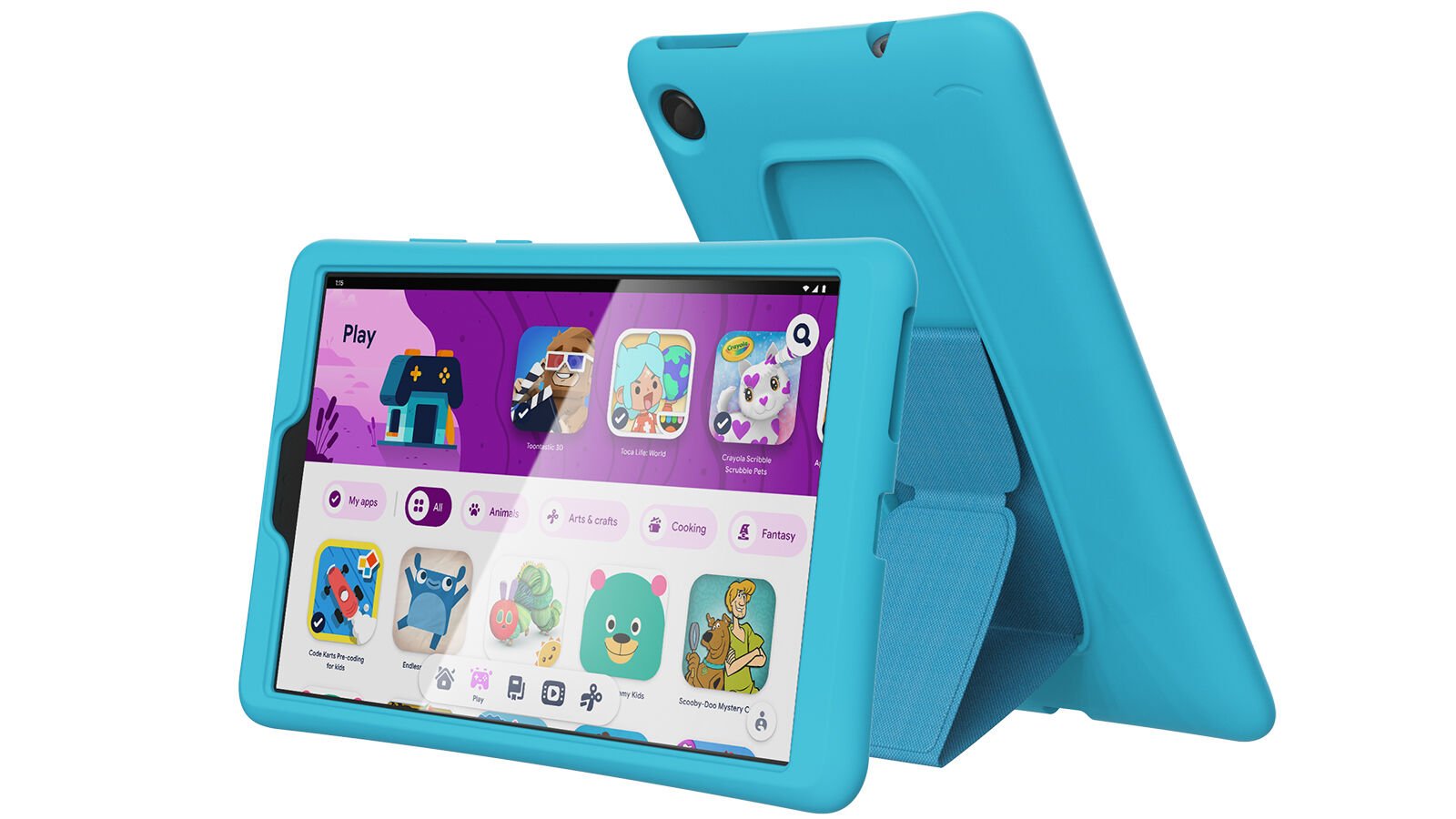 Lenovo Tab M8 de tercera generación con el parachoques para niños adjunto