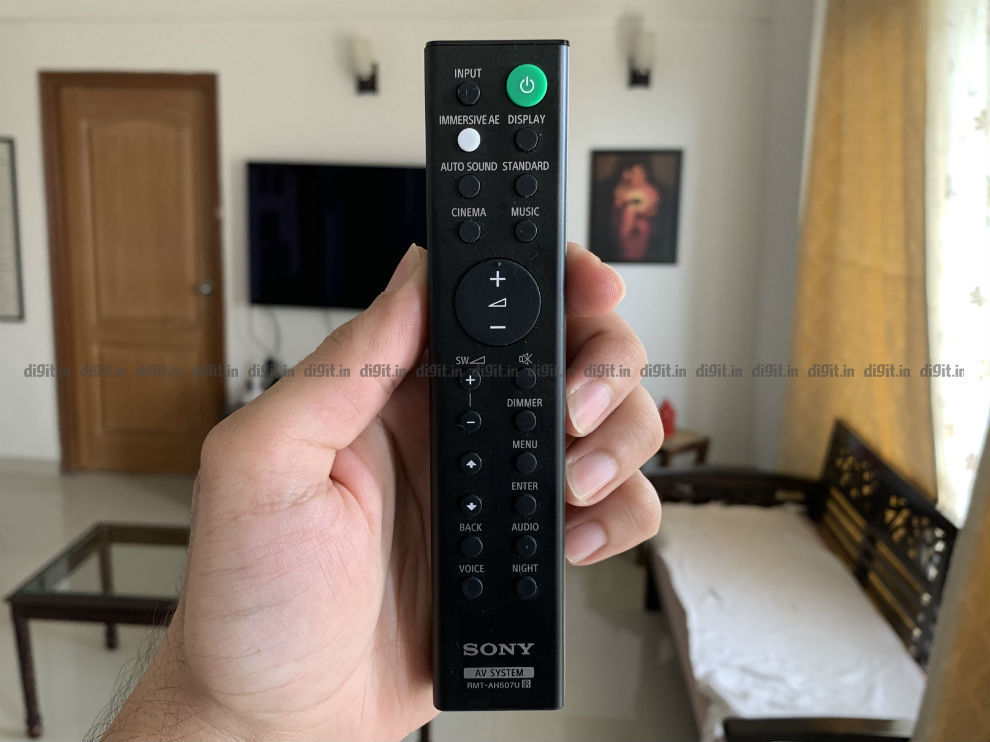 The Sony HT-G700 has an easy to use remote control.