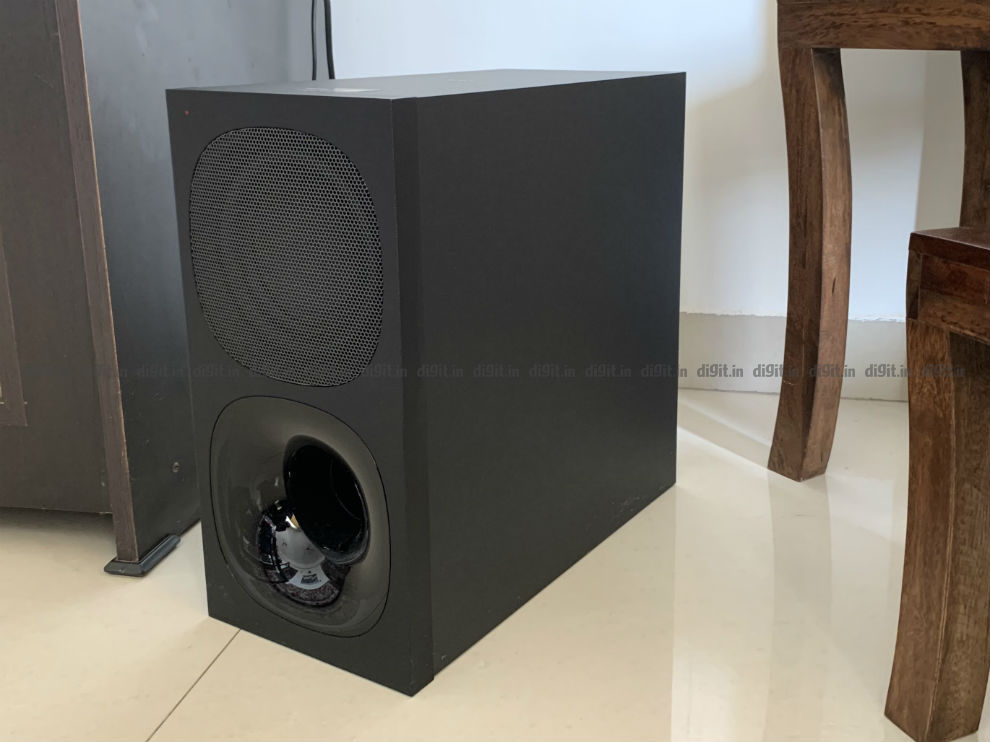 The Subwoofer is loud and has deep bass.