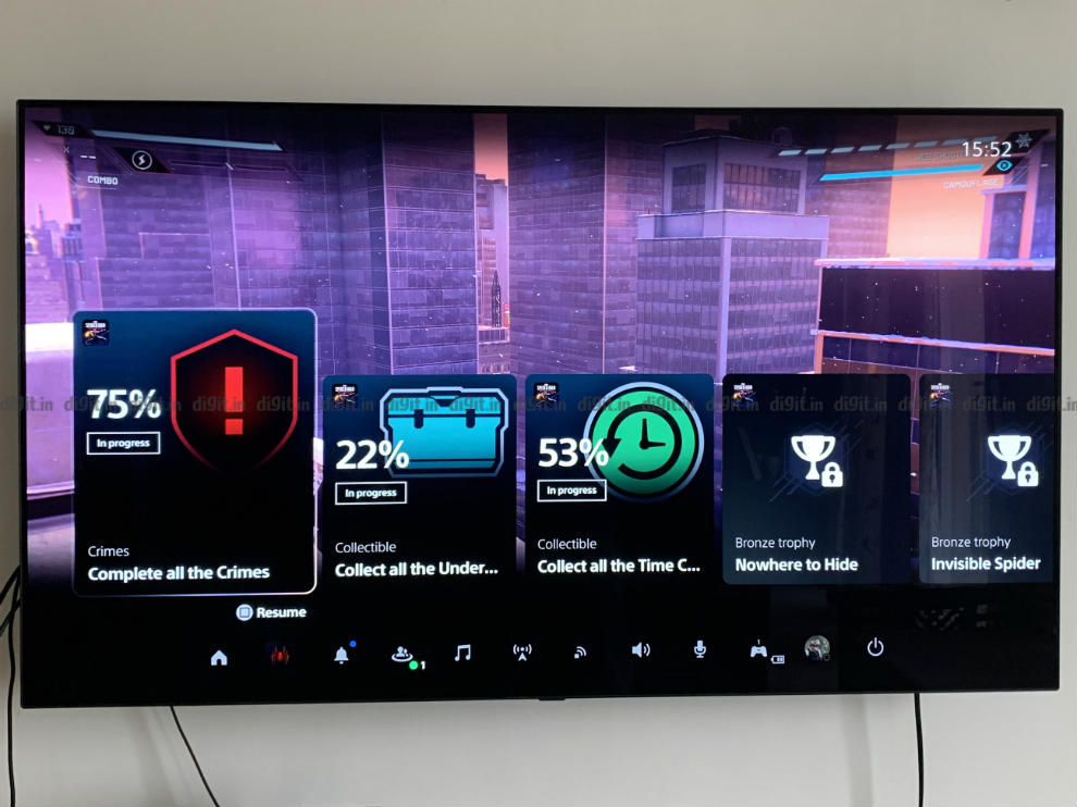 The PS5 new UI shoes you your achievements and also has a hints option.