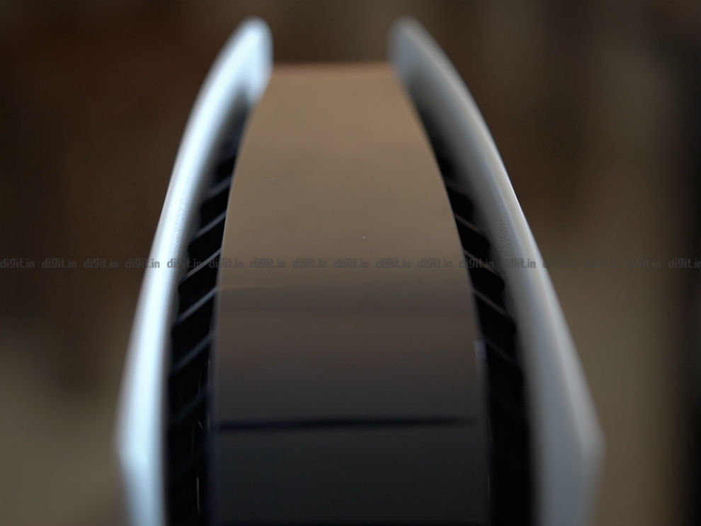 The PS5 has a large intake to circulate air keeping the console cool. 