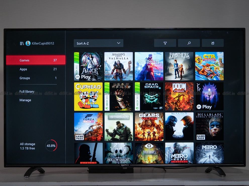 Gaming on the AmazonBasics 55-inch TV 