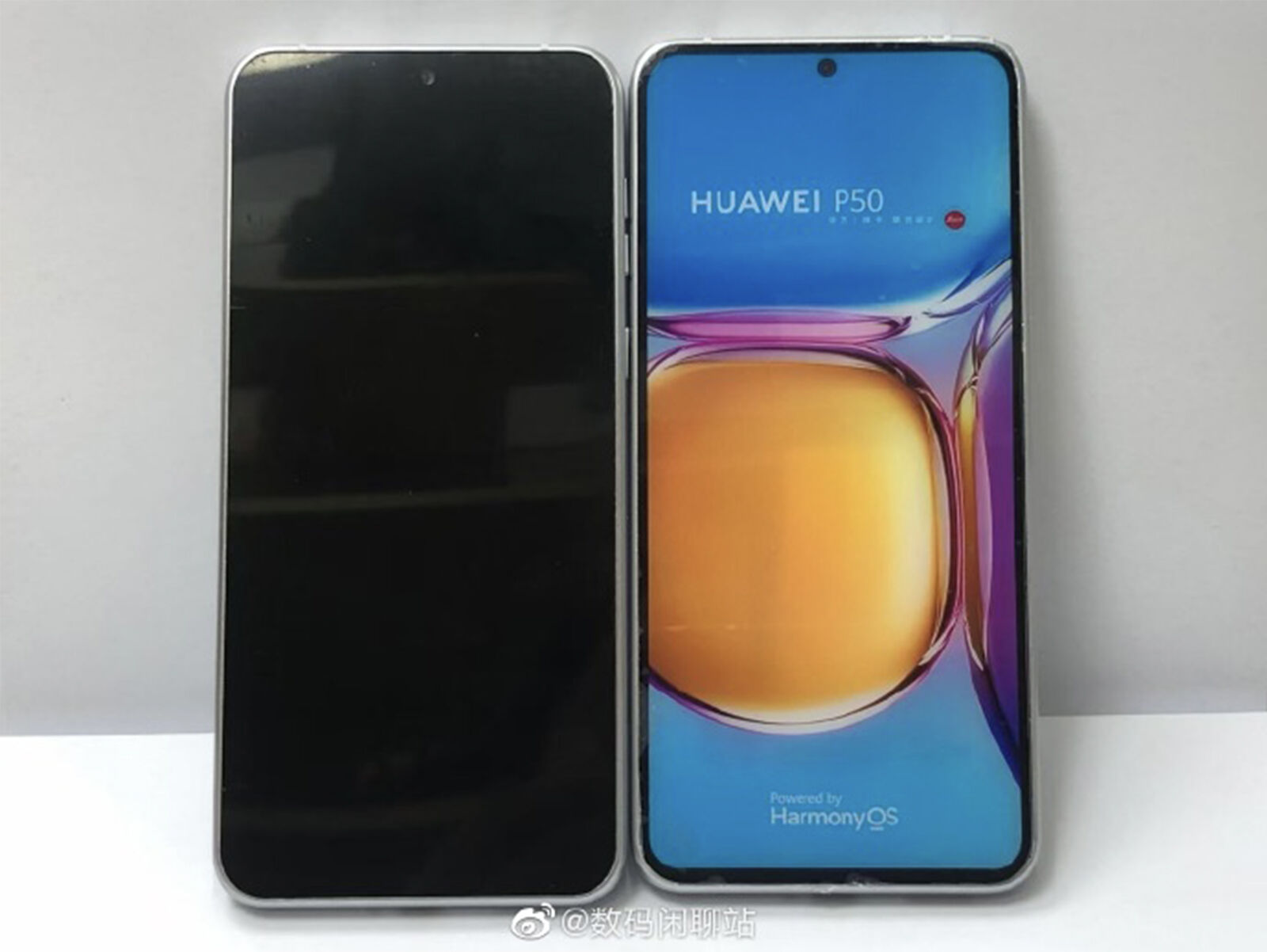 Huawei P50 spyshot front | Source: DigitalChatStation via Weibo