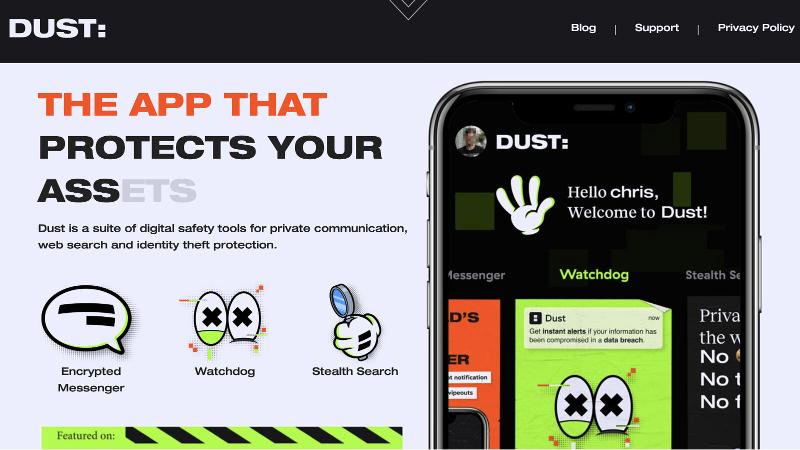 El mejor servicio de mensajería segura: DUST