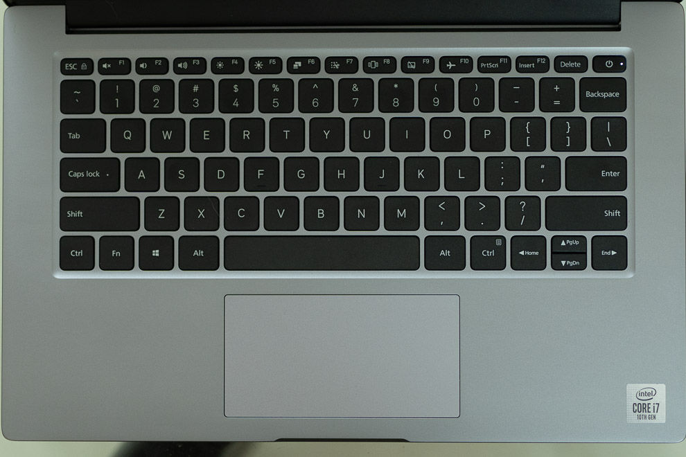 Teclado Xiaomi Mi NoteBook 14 Horizon Edition, rendimiento del trackpad