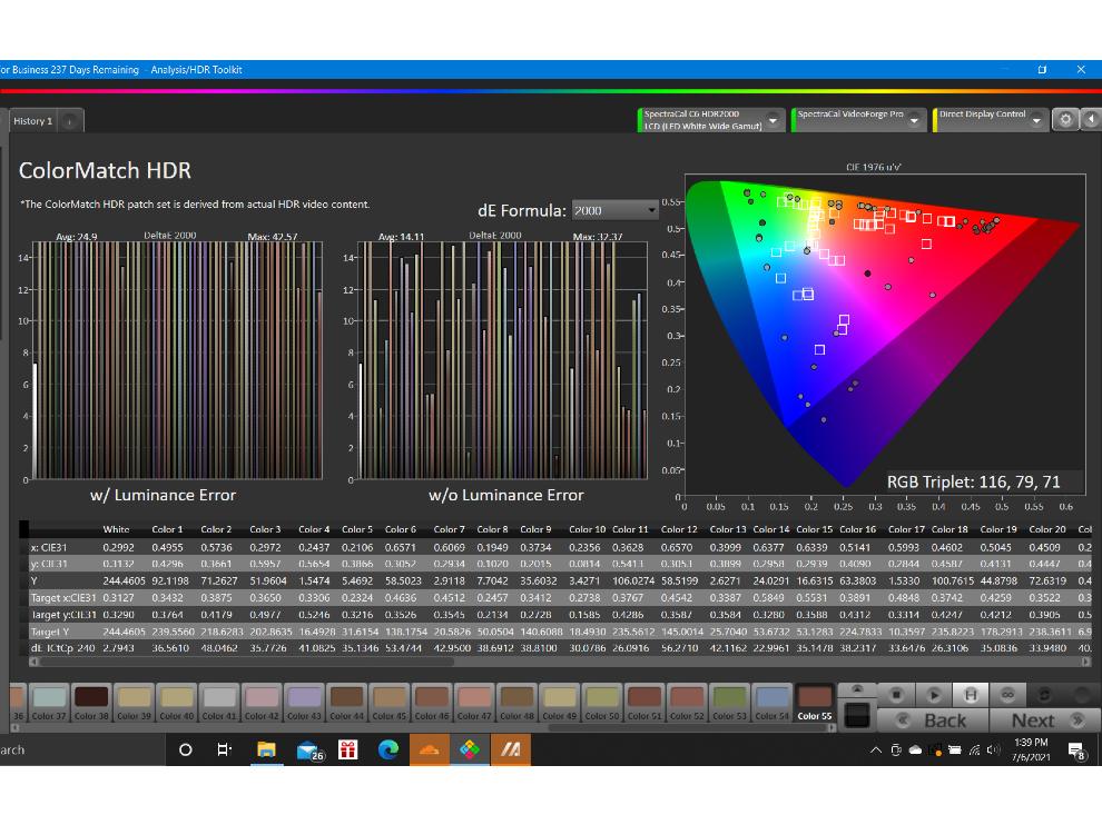 Análisis de colourmatch HDR del televisor FHD de 32 pulgadas de realme
