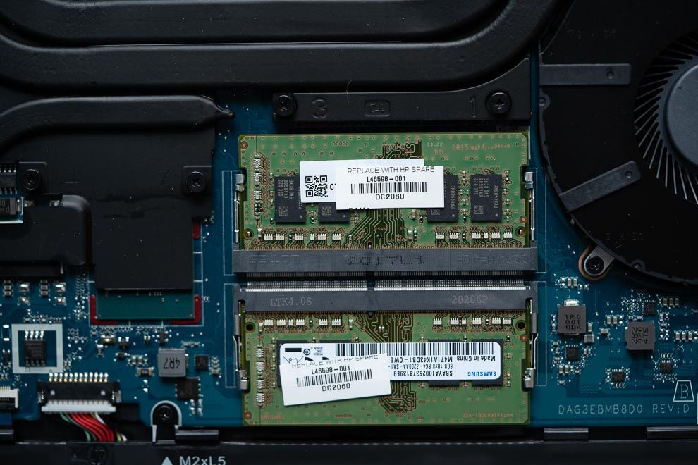 The HP Omen 15 offers 2 SODIMM slots and hence, user upgradeable RAM