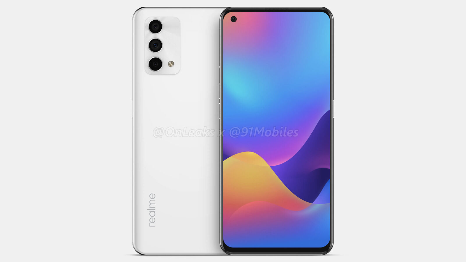 Realme GT 5G Master Edition front back OnLeaks 91mobiles