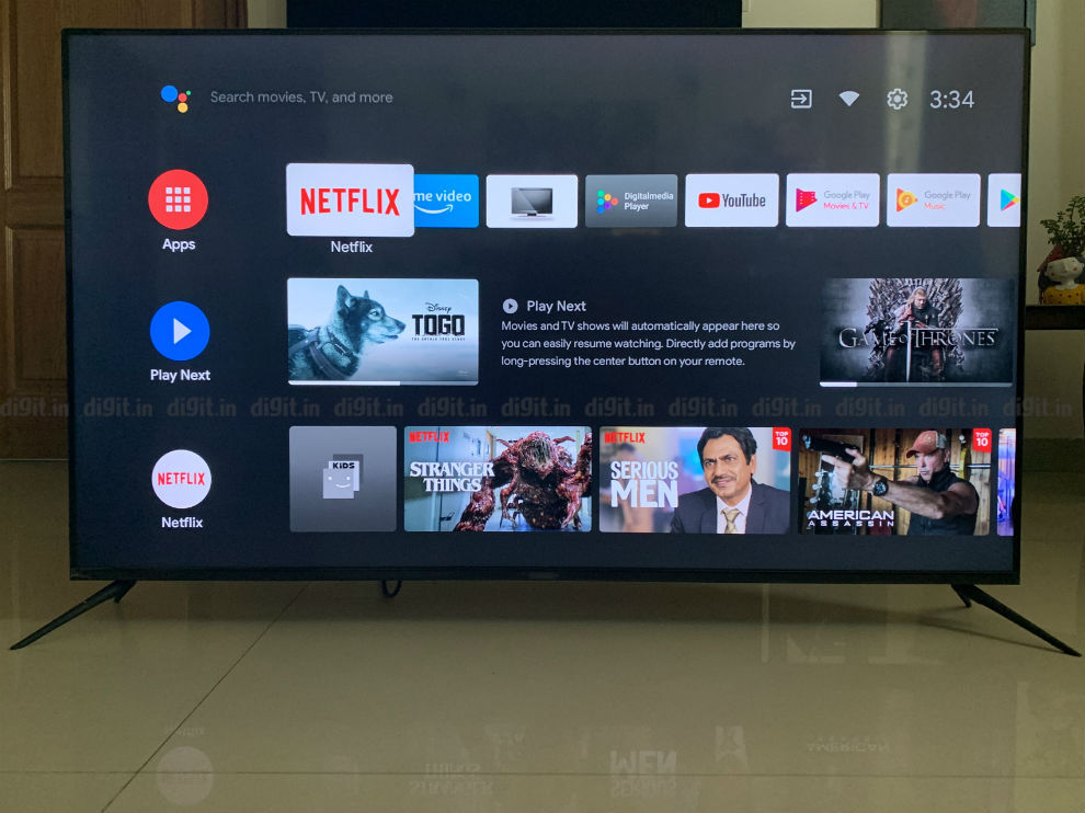 El Realme SLED TV se ejecuta en Android TV.