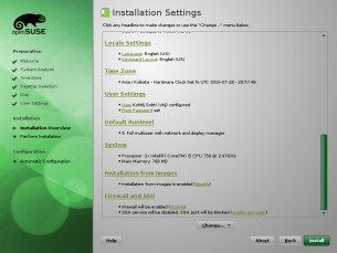 Open SUSE 11.3 screenshot