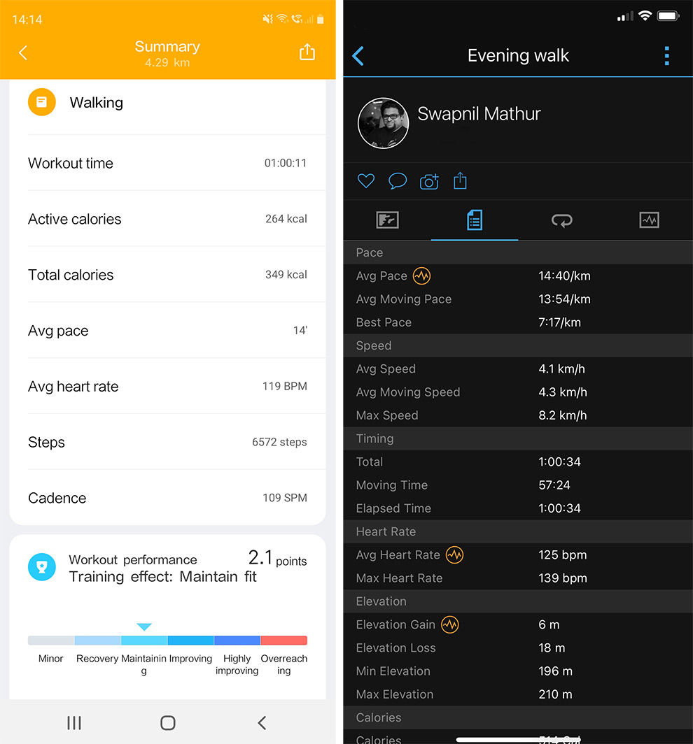 Mi Watch Revolve cuenta con algoritmos FirstBeat para obtener un seguimiento preciso de la frecuencia cardíaca