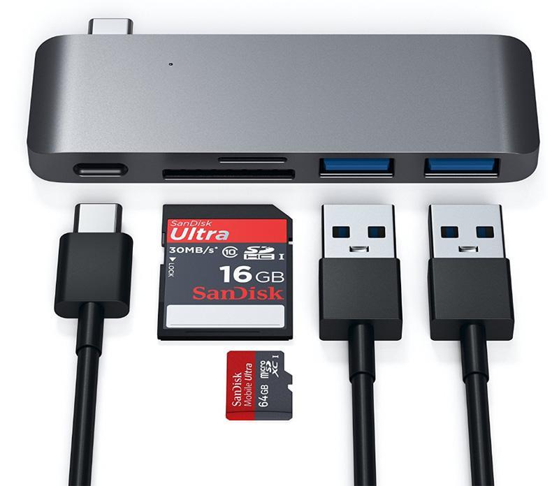 Satechi Aluminum Type-C USB 3.0 3-in-1 Combo Hub