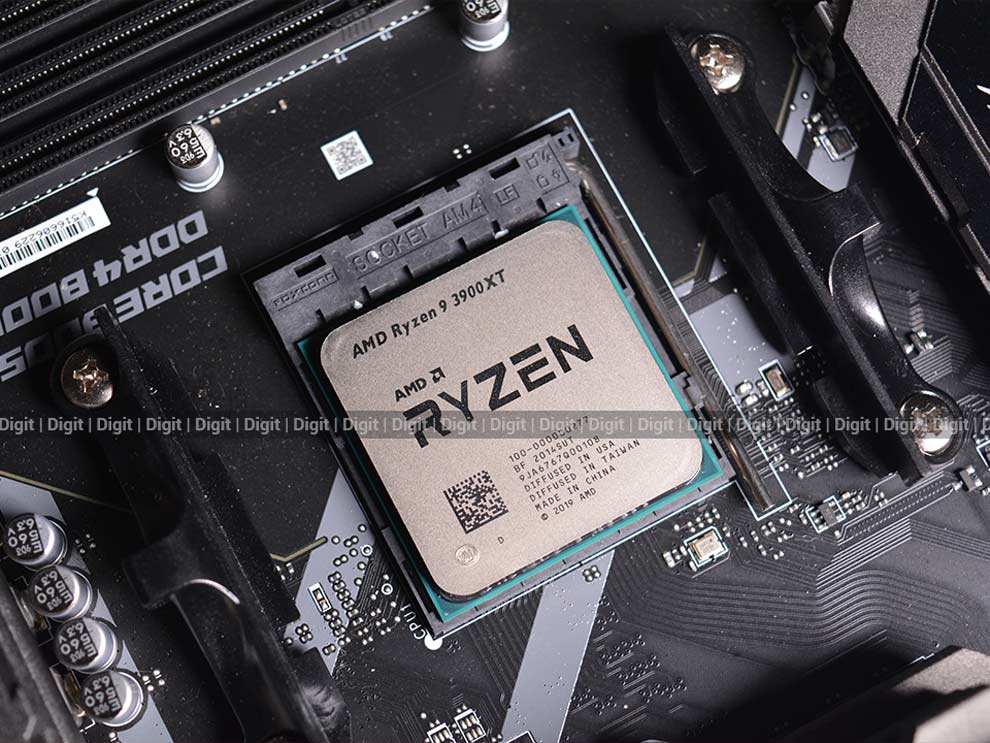 Placa base de revisión del procesador de escritorio AMD Ryzen 9 3900XT Placa base de revisión del procesador de escritorio AMD Ryzen 9 3900XT