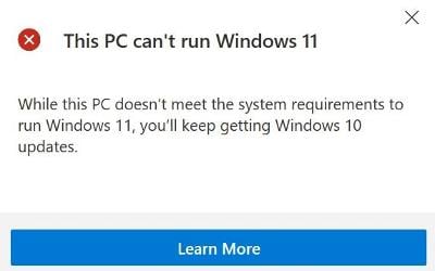 Comprobación de compatibilidad con Windows 11
