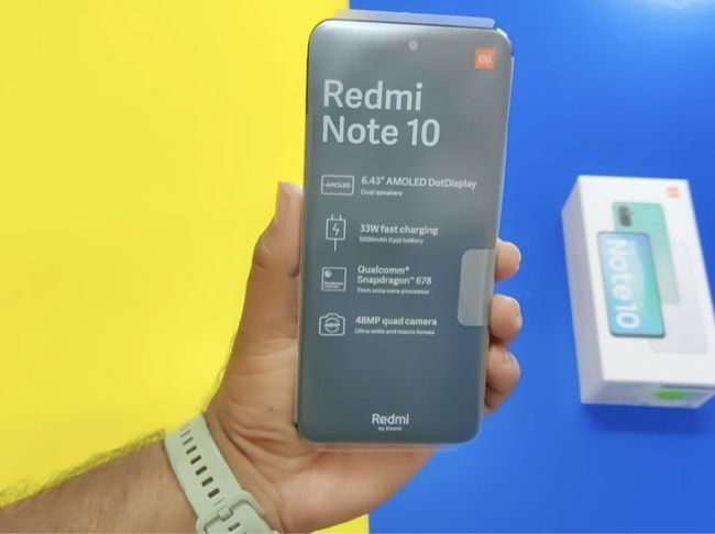 Redmi Note 10 tiene cámaras cuádruples en la parte posterior encabezadas por una cámara principal de 48MP