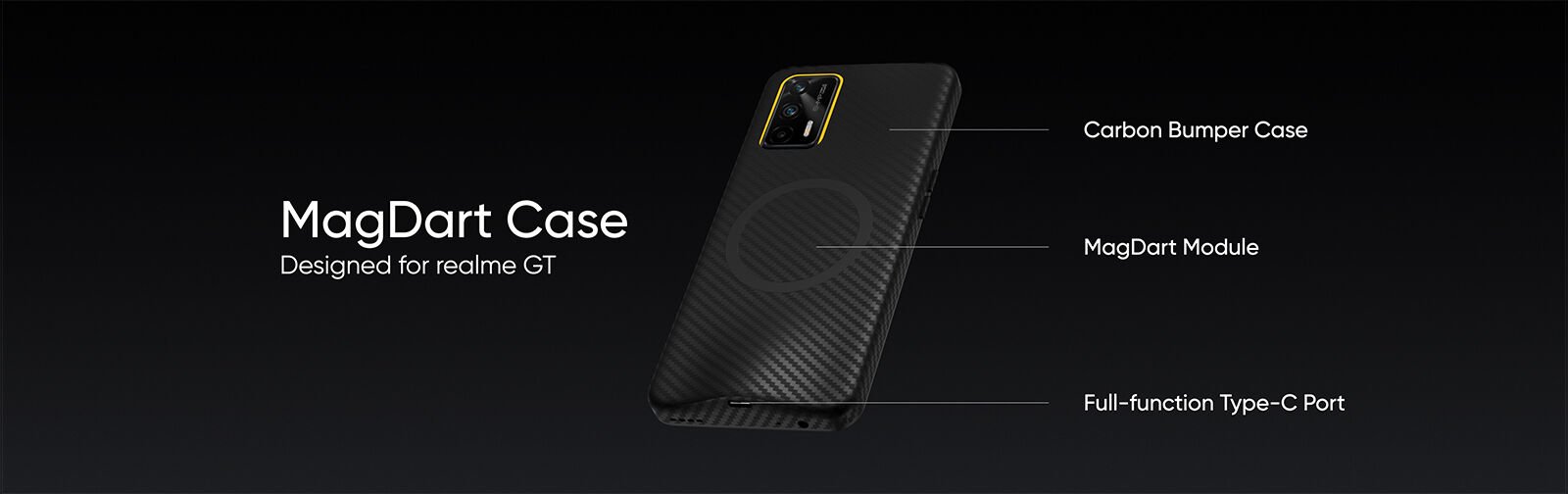 Imagen de prensa de Realme GT MagDart Case