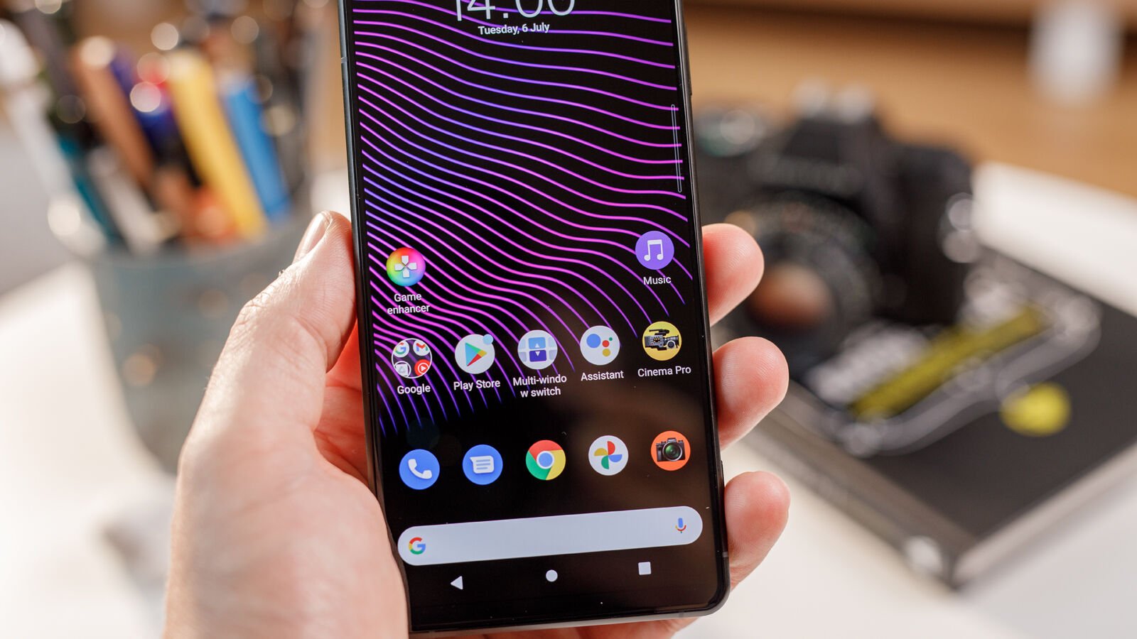 Sony Xperia 1 III display closeup