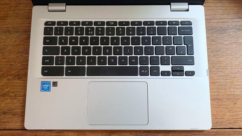 Revisión del Chromebook Asus C423n: teclado y trackpad