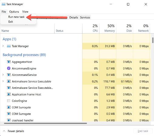 Windows 11 corrige la barra de tareas que falta