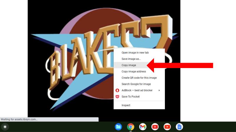 Cómo copiar y pegar en una Chromebook: copiar una imagen