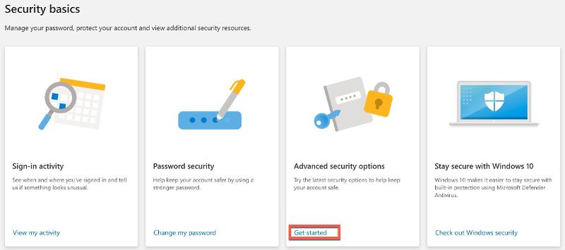 Quitar la contraseña de la cuenta de Microsoft