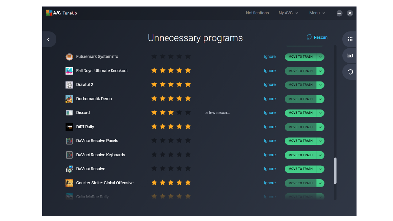 Software AVG TuneUp