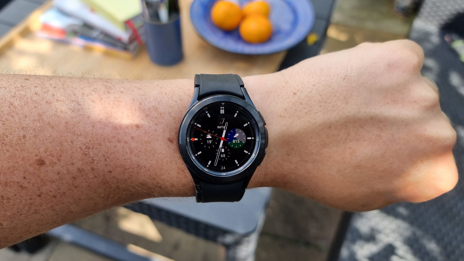 Samsung Galaxy Watch 4 Classic on wrist