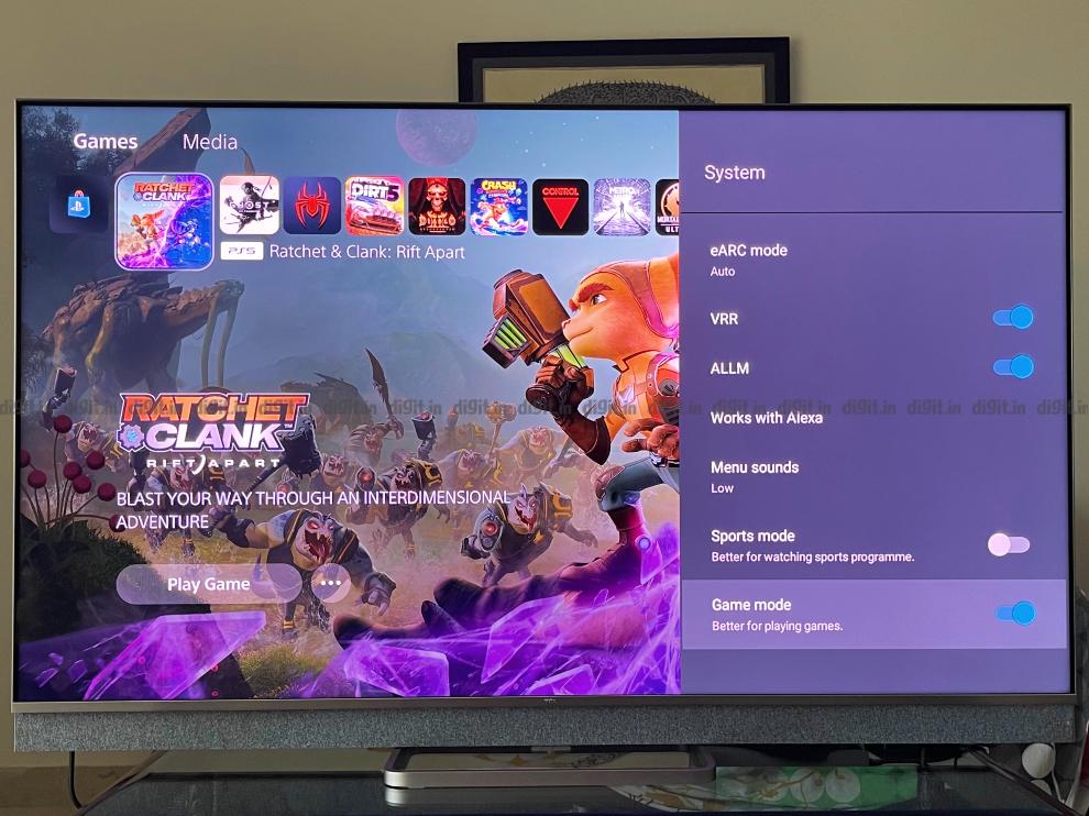 El TCL C825 es compatible con HDMI 2.1.
