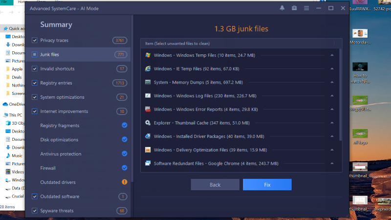 Archivo basura IObit Advanced SystemCare 14 Pro
