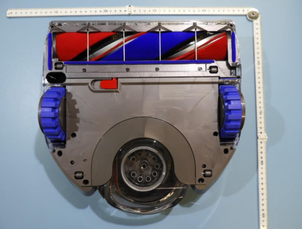 Parte inferior del nuevo robot aspirador Dyson