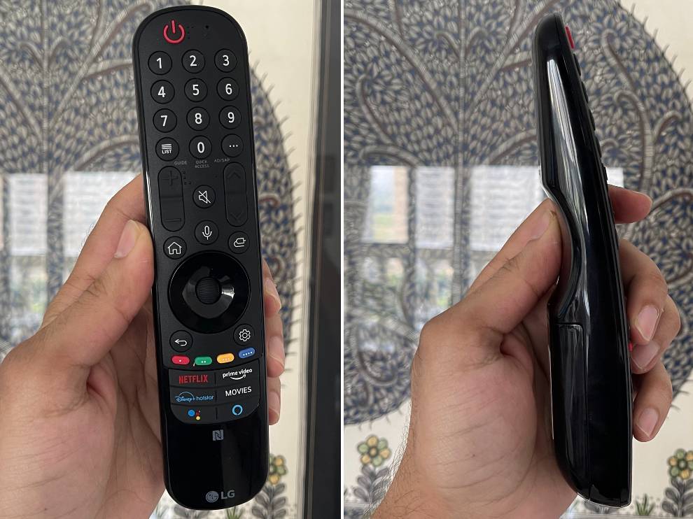 LG C1 remote control.