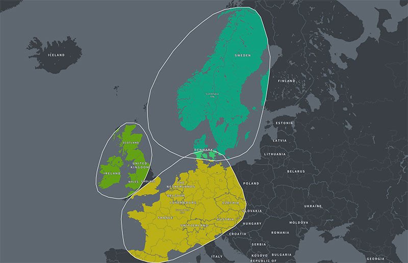 Mapa de la región de ADN de ascendencia