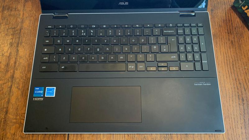 Asus Flip CX5 Chromebook: Keyboard