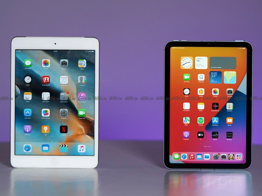 iPad mini new vs old display