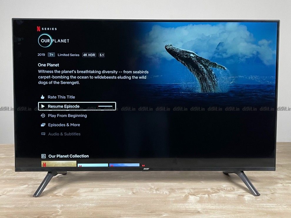 El televisor Acer es compatible con HDR y no con Dolby Vision. 
