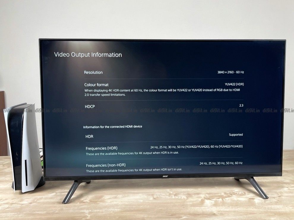 Detalles de Acer TV