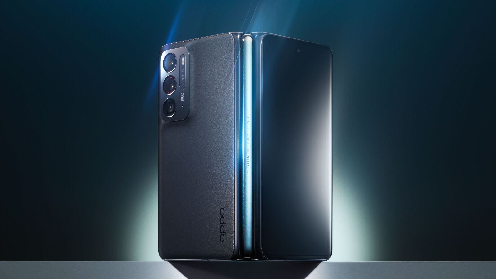 Oppo Find N presione la imagen hacia atrás